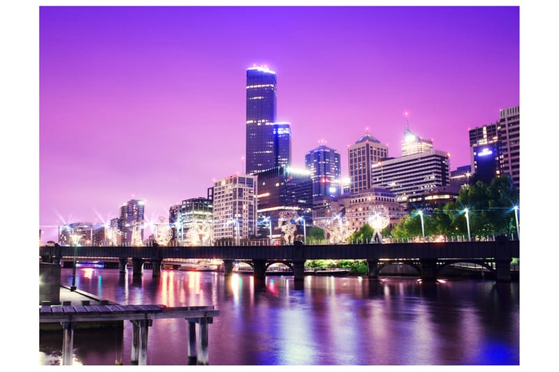 Fototapet Yarra River Melbourne 350x270 - Artgeist sp. z o. o. - Innredning - Veggdekorasjon - Tapeter - Fototapeter