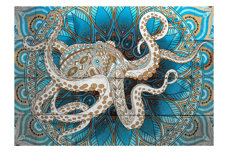 Fototapet Zen Octopus 100x70 - Artgeist sp. z o. o. - Innredning - Veggdekorasjon - Tapeter - Fototapeter