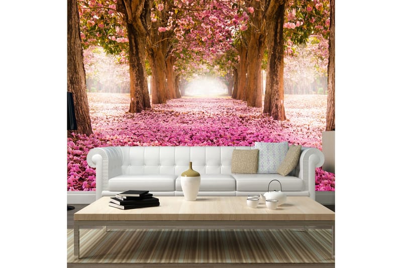 Fototapet Pink Grove 350x245 - Artgeist sp. z o. o. - Innredning - Veggdekorasjon - Tapeter - Fototapeter