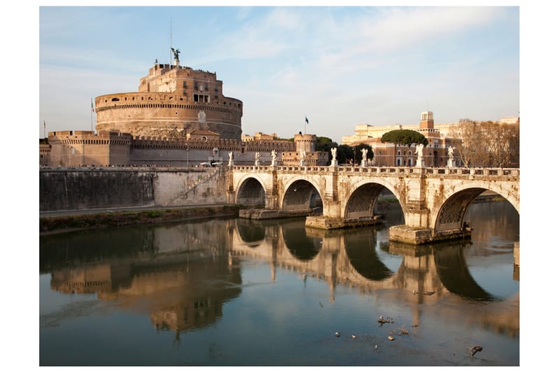 Fototapet Ponte San Angelo 250x193 - Artgeist sp. z o. o. - Innredning - Veggdekorasjon - Tapeter - Fototapeter