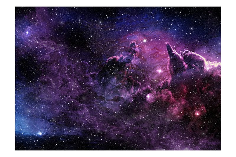 Fototapet Purple Nebula 100x70 - Artgeist sp. z o. o. - Innredning - Veggdekorasjon - Tapeter - Fototapeter