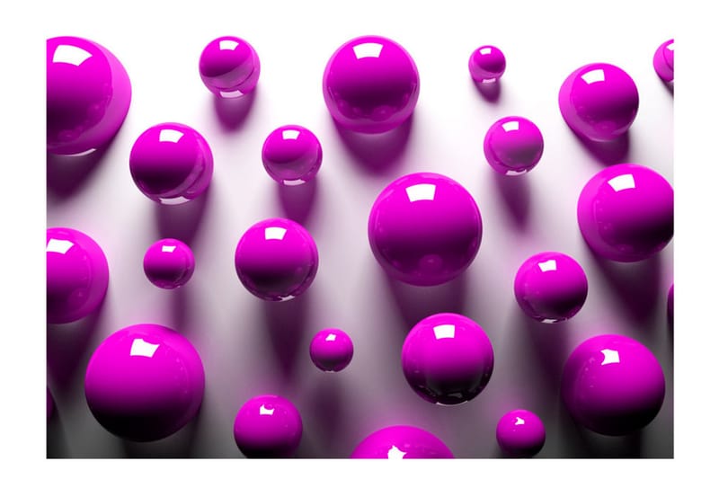 Fototapet Purple Balls 150x105 - Artgeist sp. z o. o. - Innredning - Veggdekorasjon - Tapeter - Fototapeter