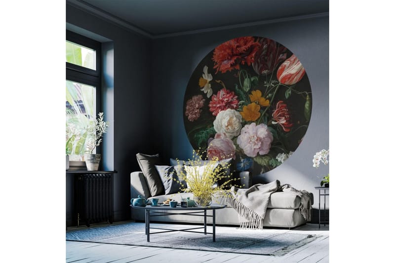 WallArt Tapetsirkel Golden Age Flowers 190 cm - Flerfarget - Innredning - Veggdekorasjon - Tapeter - Fototapeter