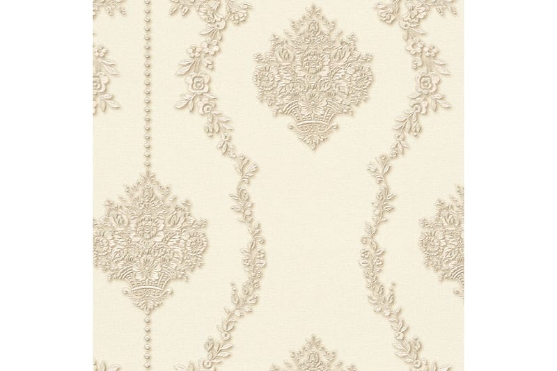 Barock Tapet Château Uvevd Beige Cream - AS Creation - Innredning - Veggdekorasjon - Tapeter - Mønstret tapet