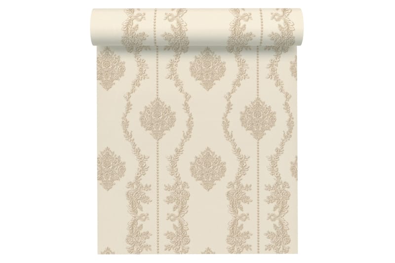 Barock Tapet Château Uvevd Beige Cream - AS Creation - Innredning - Veggdekorasjon - Tapeter - Mønstret tapet