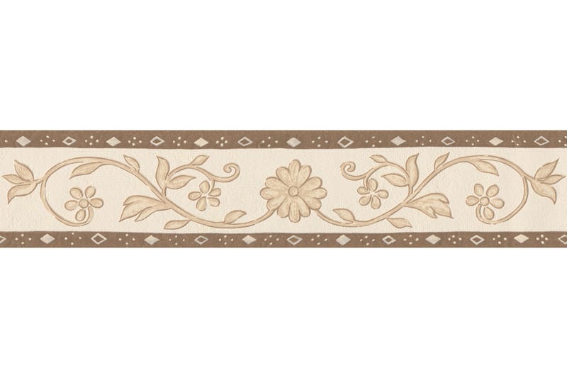 Border Only Borders Papper Brun Beige Cream - AS Creation - Innredning - Veggdekorasjon - Tapeter - Tapet tilbehør - Tapetbord