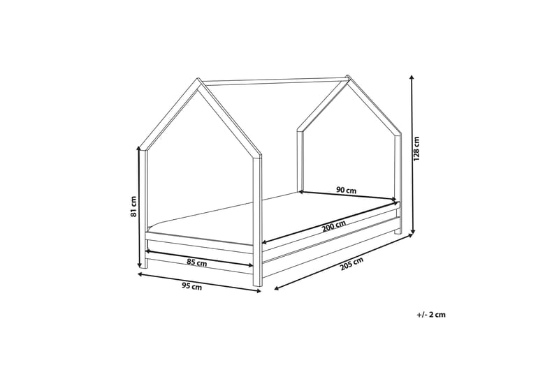 Farrah Juniorseng 90x200 cm - Grå - Møbler - Barnemøbler - Barneseng & Juniorseng