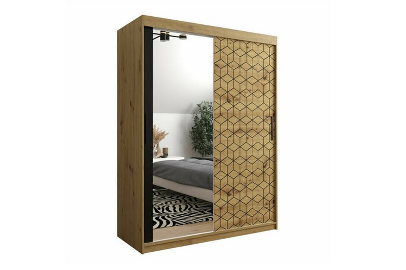 Dunvegan Garderobe 150x200 cm - Svart - Møbler - Barnemøbler - Oppbevaring barnerom - Skap barnerom