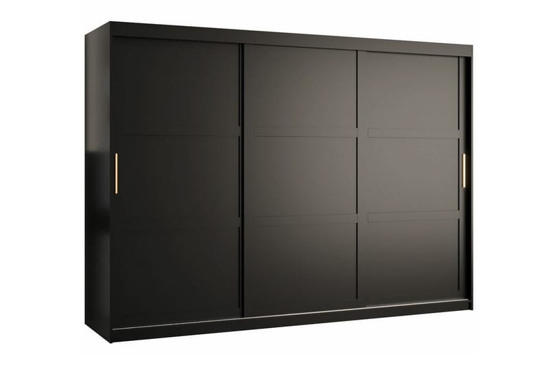 Dunvegan Garderobe 250x200 cm - Svart - Møbler - Barnemøbler - Oppbevaring barnerom - Skap barnerom