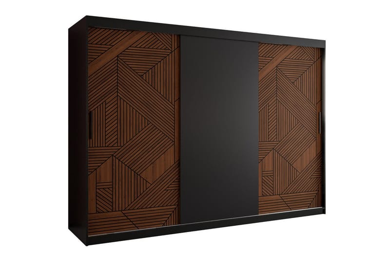 Dunvegan Garderobe 250x200 cm - Svart - Møbler - Barnemøbler - Oppbevaring barnerom - Skap barnerom