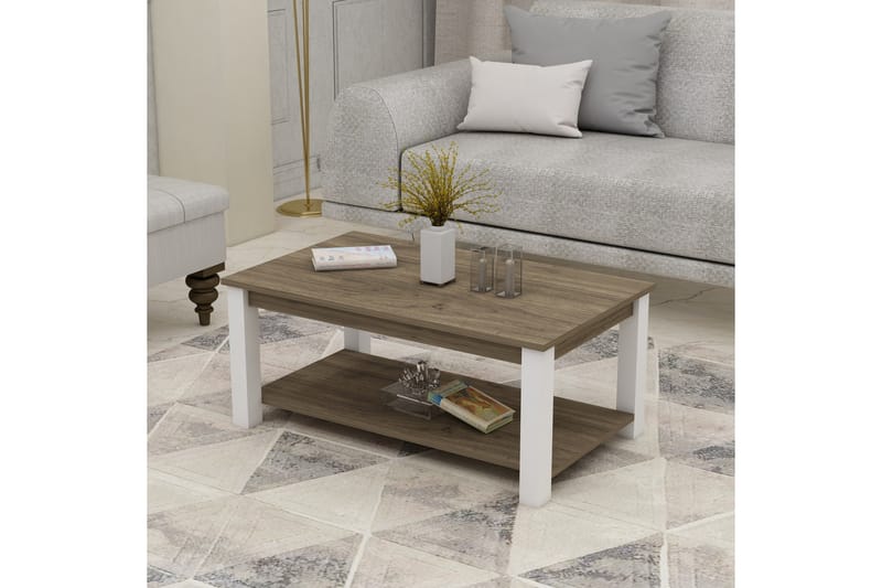 Viapista Sofabord 90x50 cm Brun - Hanah Home - Møbler - Bord - Sofabord