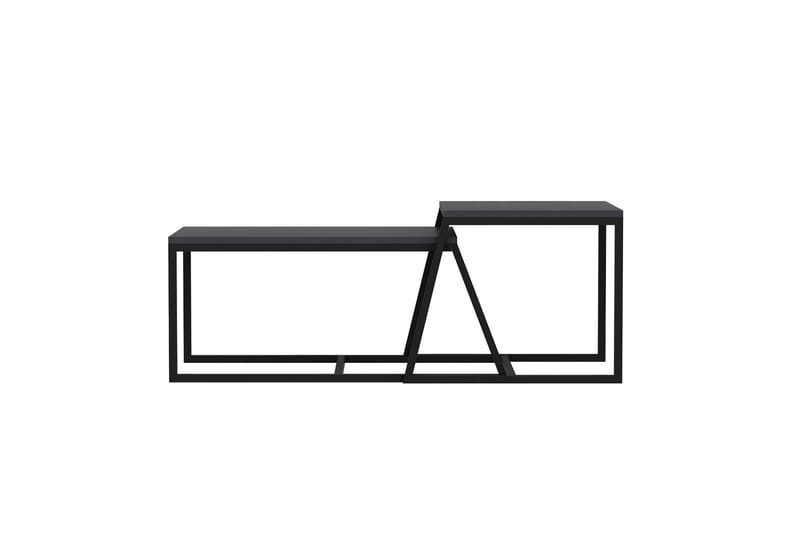 Minimal Salongbord 75x50 cm Svart - Hanah Home - Møbler - Bord - Sofabord