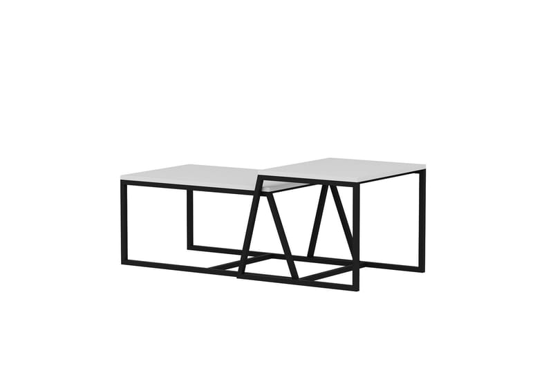 Minimal Sofabord 75x50 cm Hvit - Hanah Home - Møbler - Bord - Sofabord