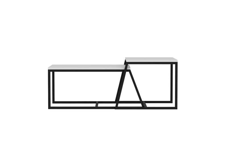 Minimal Sofabord 75x50 cm Hvit - Hanah Home - Møbler - Bord - Sofabord