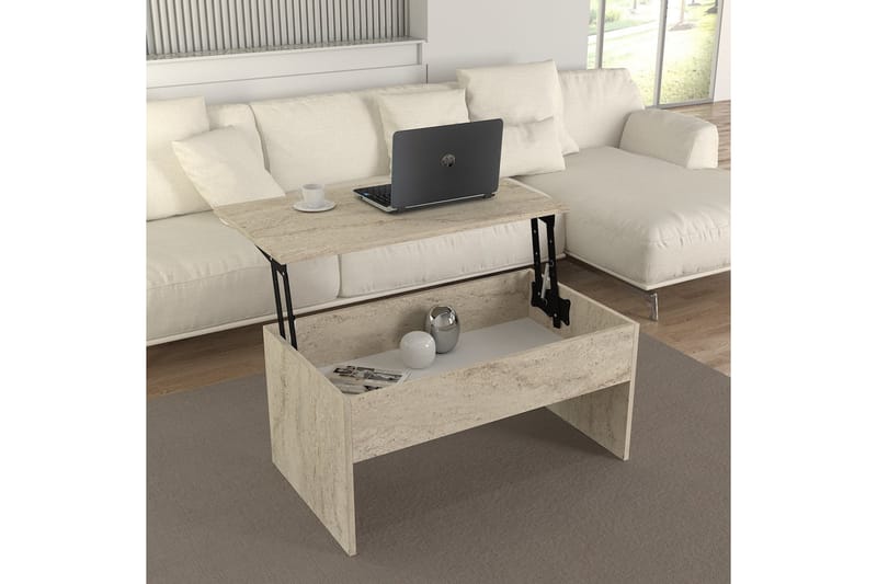 Akilli Sofabord 90 cm - Beige - Møbler - Bord - Sofabord