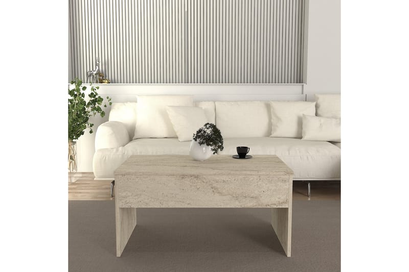 Akilli Sofabord 90 cm - Beige - Møbler - Bord - Sofabord