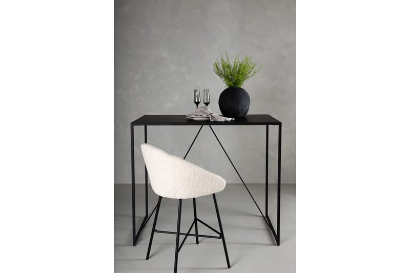 Brea Barbord 120x60x105 cm - Svart - Sammenleggbart bord - Barbord med oppbevaring - Barbord & ståbord
