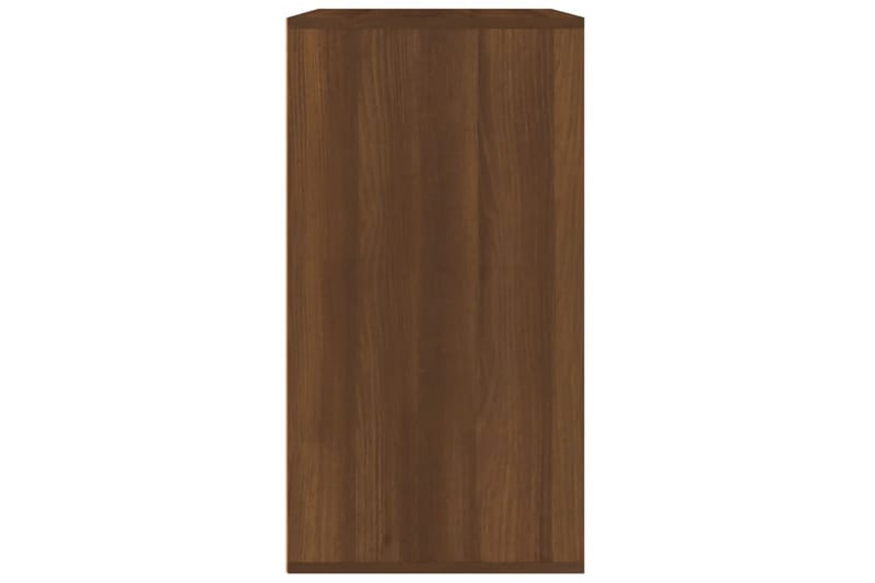 beBasic Sminkeskap brun eik 80x40x75 cm konstruert tre - Brun - Møbler - Bord - Sminkebord & toalettbord