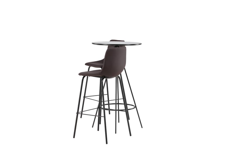 Bistro Spisegruppe 60 cm Rund med 2 Alexi Stoler - Sort - Møbler - Bord - Spisegrupper