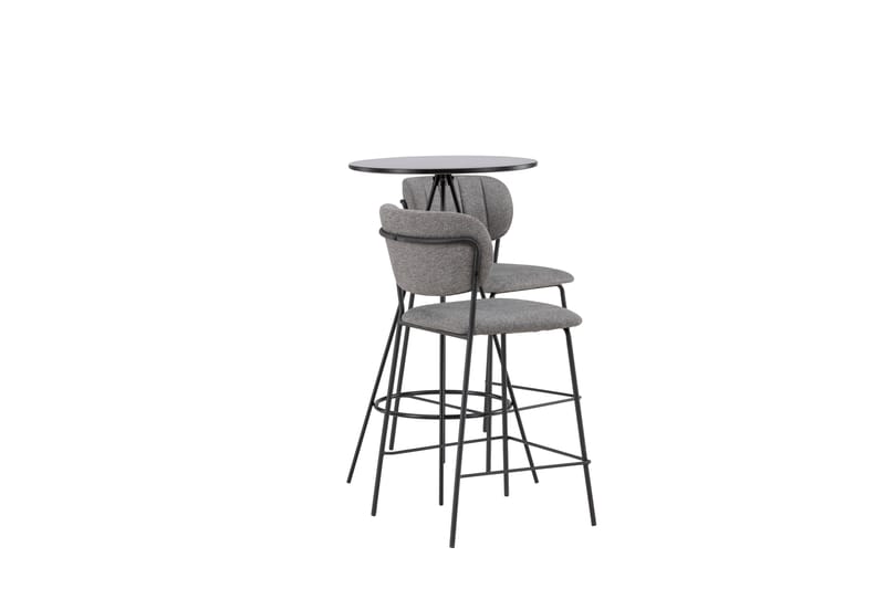 Bistro Spisegruppe 60 cm Rund med 2 Bell Stoler - Sort - Møbler - Bord - Spisegrupper