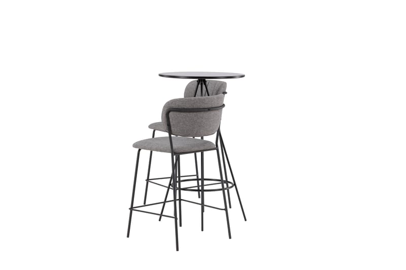 Bistro Spisegruppe 60 cm Rund med 2 Bell Stoler - Sort - Møbler - Bord - Spisegrupper