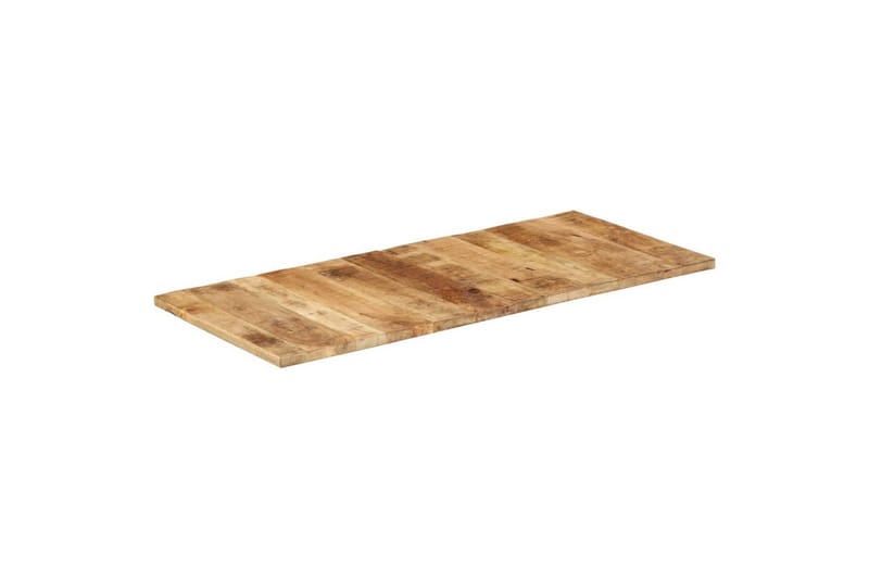 Bordplate 140x60x(2,5-2,7) cm grovt mangotre - Brun - Møbler - Bord - Bordtilbehør - Bordplate