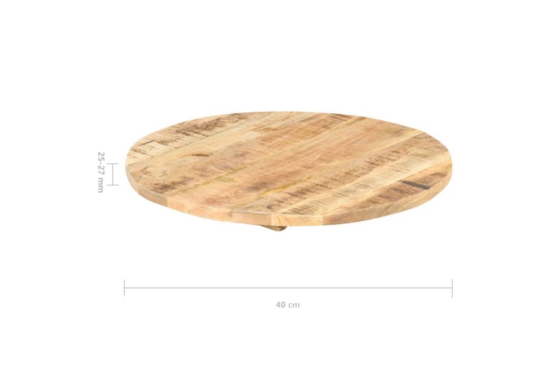 Bordplate heltre mango 25-27 mm 40 cm - Brun - Møbler - Bord - Bordtilbehør - Bordplate