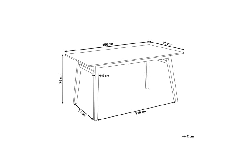 Filipp Spisebord 90 cm Rektangulært - Lyst tre - Møbler - Bord - Spisebord & kjøkkenbord