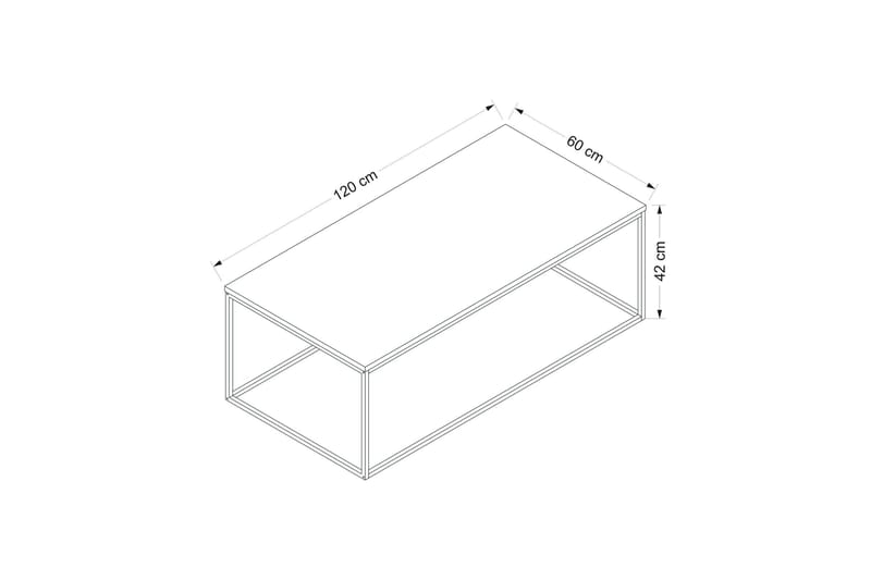 Kambuku Sofabord 120 cm - Antrasitt - Møbler - Bord - Sofabord