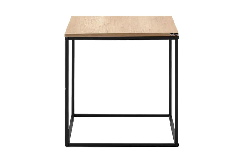 Ajmit Sidebord 50x52 cm Brun/Svart - Hanah Home - Møbler - Bord - Avlastningsbord - Lampebord & sidebord