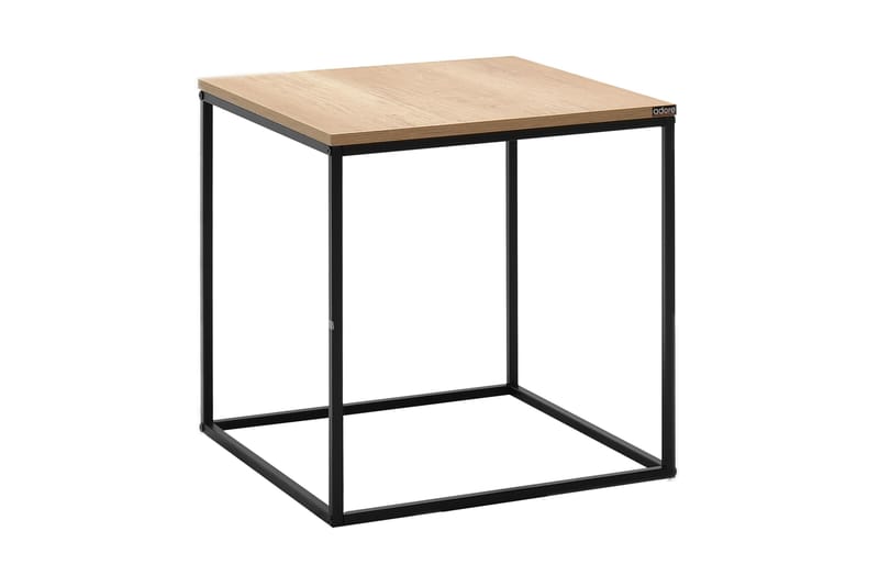 Ajmit Sidebord 50x52 cm Brun/Svart - Hanah Home - Møbler - Bord - Avlastningsbord - Lampebord & sidebord