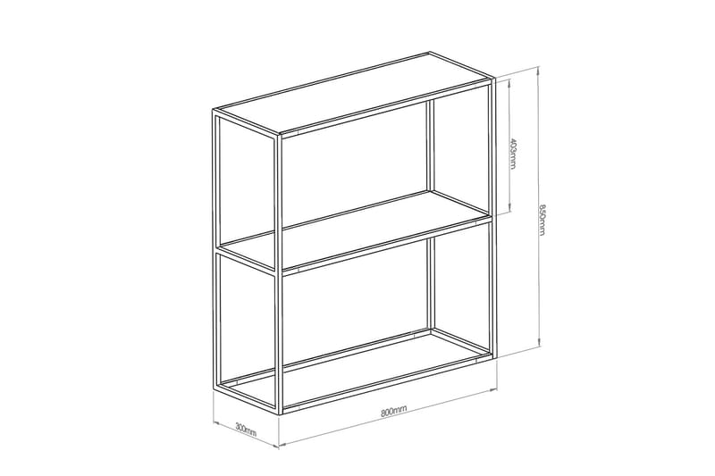 Andas Sidebord 80 cm - Svart - Møbler - Bord - Avlastningsbord - Lampebord & sidebord