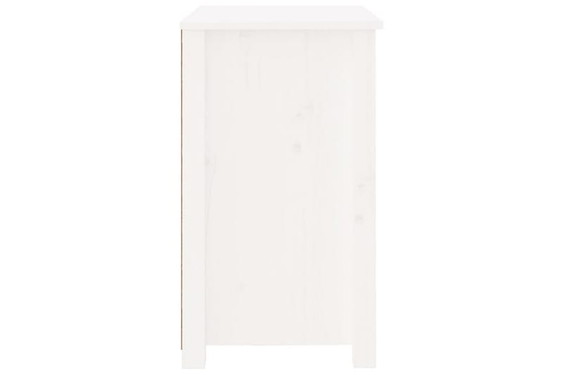 beBasic Nattbord 2 stk hvit 50x35x61,5 heltre furu - Hvit - Møbler - Bord - Avlastningsbord - Sengebord & nattbord