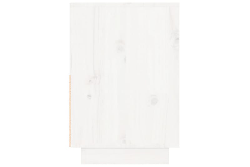 beBasic Nattbord 2 stk hvit 60x34x51 heltre furu - Hvit - Møbler - Bord - Avlastningsbord - Sengebord & nattbord