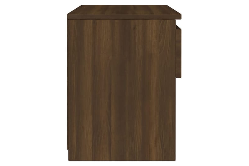 beBasic Nattbord brun eik 40x30x39 cm konstruert tre - Brun - Møbler - Bord - Avlastningsbord - Sengebord & nattbord