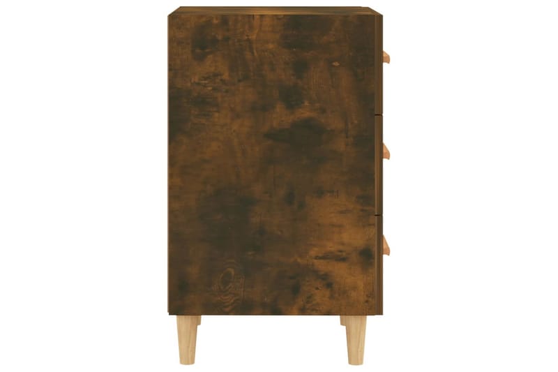 beBasic Nattbord røkt eik 40x40x66 cm konstruert tre - Brun - Møbler - Bord - Avlastningsbord - Sengebord & nattbord