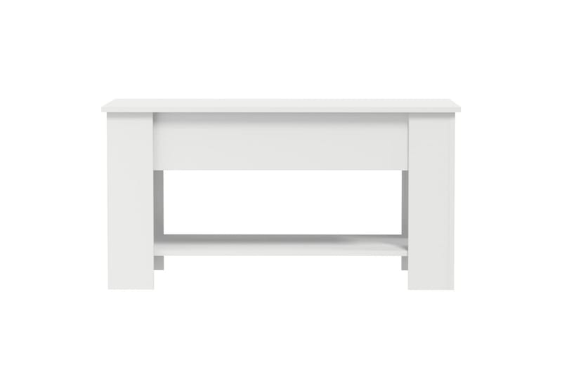 beBasic Salongbord hvit 101x49x52 cm konstruert tre - Hvit - Møbler - Bord - Avlastningsbord - Lampebord & sidebord