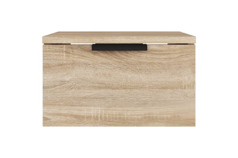 beBasic Veggmonterte nattbord 2 stk sonoma eik 34x30x20 cm - Brun - Møbler - Bord - Avlastningsbord - Sengebord & nattbord