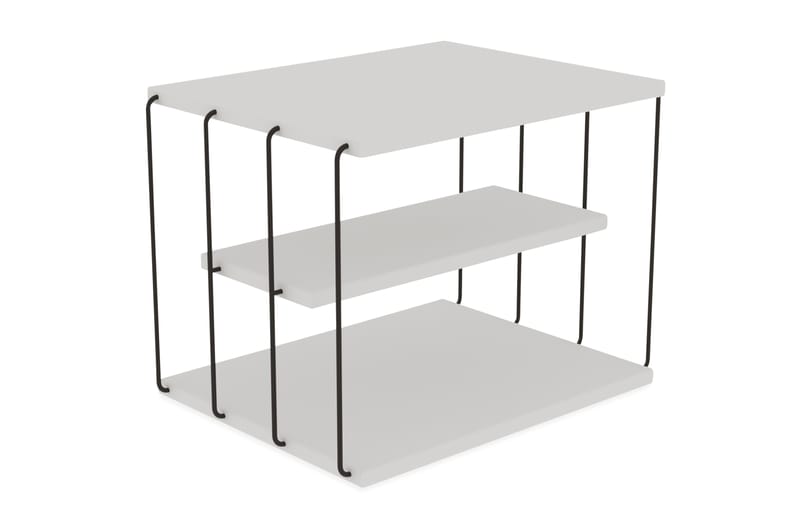 Side Table Hvit|Svart - Møbler - Bord - Avlastningsbord - Brettbord og småbord