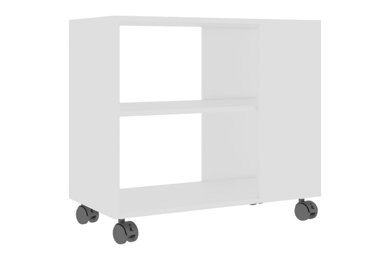 Sidebord hvit 70x35x55 cm sponplate - Hvit - Møbler - Bord - Avlastningsbord - Brettbord og småbord