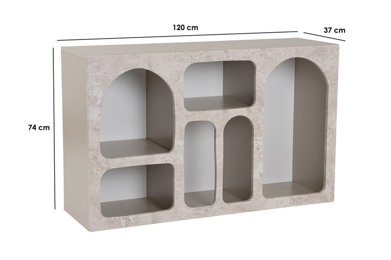 Giana Konsollbord 120 cm - Travertin/Sandstein - Møbler - Bord - Avlastningsbord - Gangbord