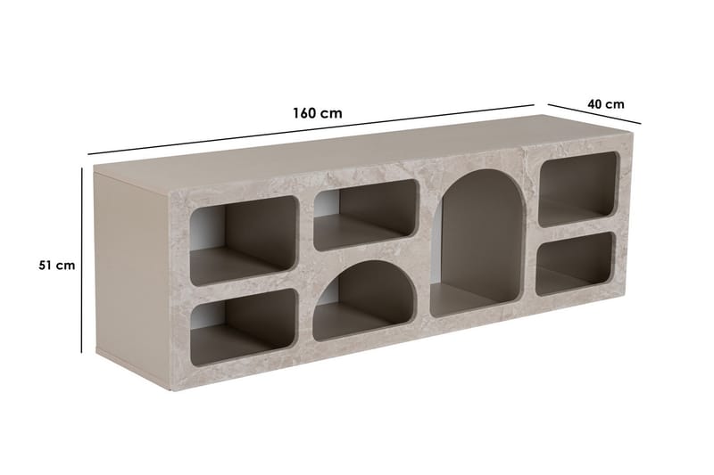 Giana Konsollbord 160 cm - Travertin/Sandstein - Møbler - Bord - Avlastningsbord - Gangbord