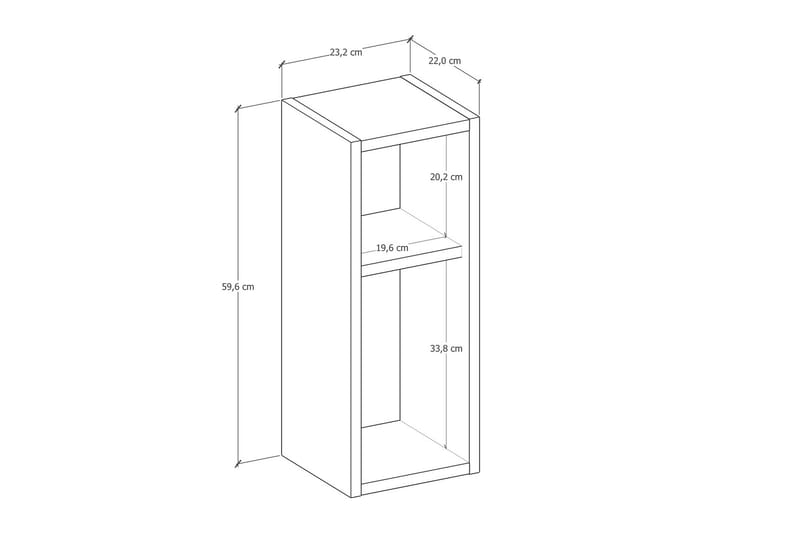 Haroun Nattbord 23 cm - Antrasitt - Møbler - Bord - Avlastningsbord - Sengebord & nattbord