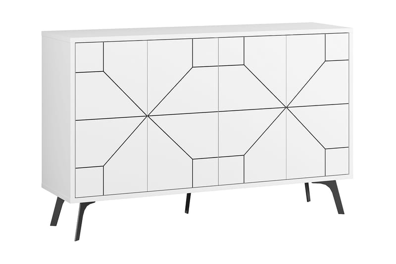 Desgrar Konsollbord 123x62,4 cm - Hvit - Konsollbord - Gangbord - Sammenleggbart bord