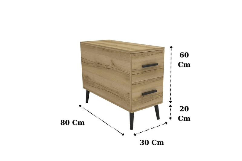 Island Skjenk 30 cm - Brun - Møbler - Bord - Avlastningsbord - Konsollbord