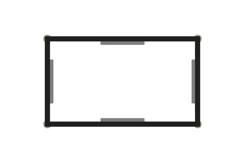 Konsollbord gjennomsiktig 60x35x75 cm herdet glass - Gjennomsiktig - Møbler - Bord - Avlastningsbord - Konsollbord