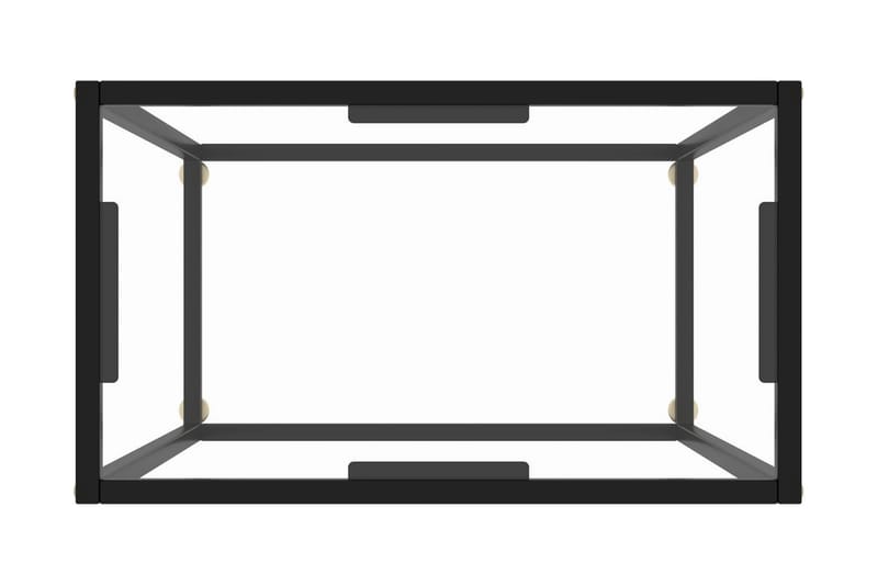 Konsollbord gjennomsiktig 60x35x75 cm herdet glass - Gjennomsiktig - Møbler - Bord - Avlastningsbord - Konsollbord