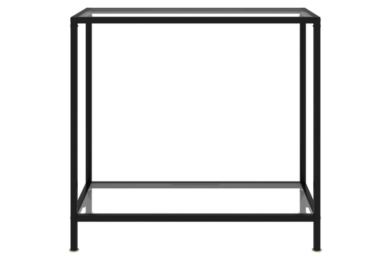 Konsollbord gjennomsiktig 80x35x75 cm herdet glass - Gjennomsiktig - Møbler - Bord - Avlastningsbord - Konsollbord