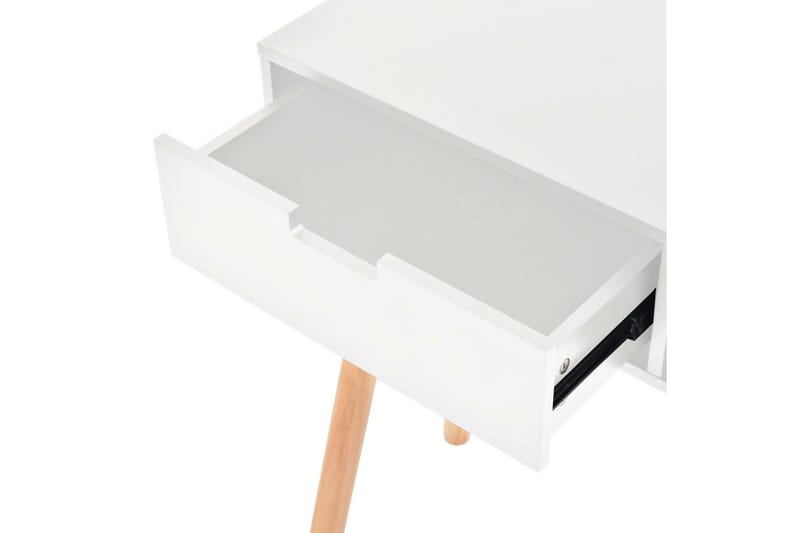 Konsollbord heltre furu 80x30x72 cm hvit - Hvit/Furu - Møbler - Bord - Avlastningsbord - Konsollbord