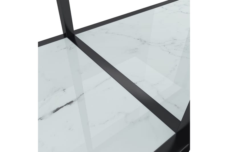 Konsollbord hvit 200x35x75,5 cm herdet glass - Hvit - Møbler - Bord - Avlastningsbord - Konsollbord